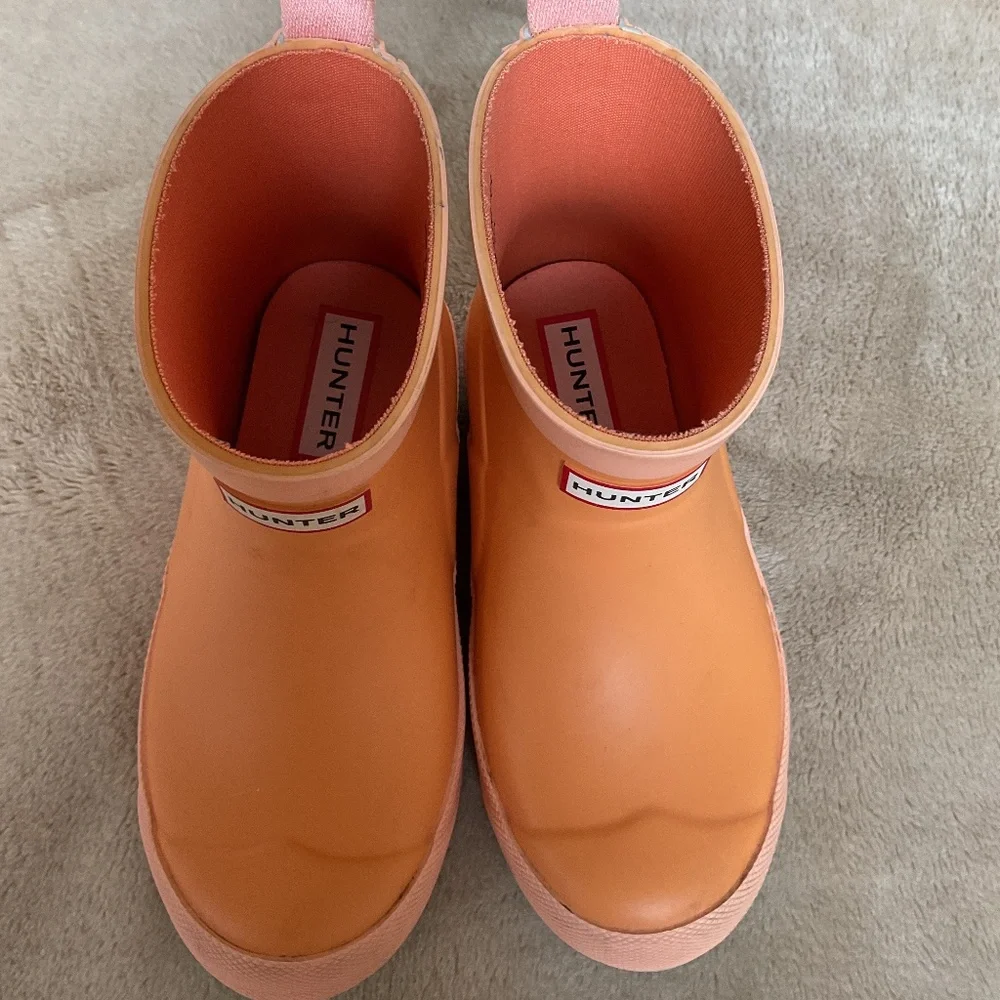 Hunter Play Short Kids Boots Size 12 orange - Picture 6 of 8